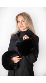 Black Fox Fur Cuffs